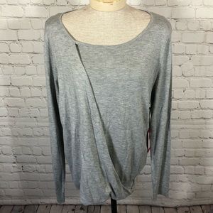 NWT Vince Camuto Faux-Wrap Blouse  XL